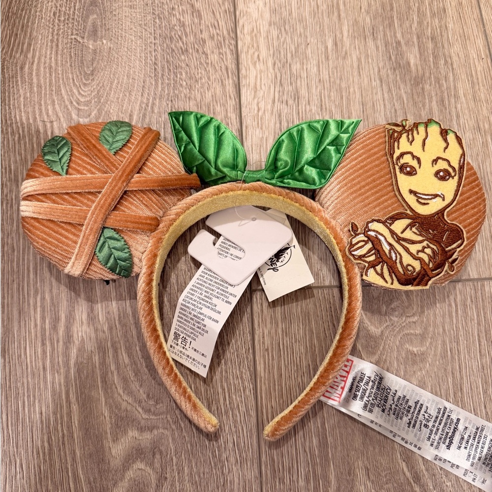 Disney Groot Kids Headband with Green and Brown
